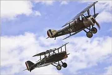 Sopwith Camel and S.E.5a fighter at Wings over Wairarapa 2009 : digital image
