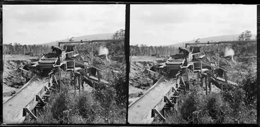 Image: Water race at a gold mine, Round Hill, Southland