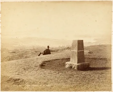 Image: Auckland from Summit of Mount Eden. From the album: N.Z. Scenery