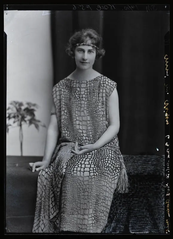 Film Negative: Miss M Vigers