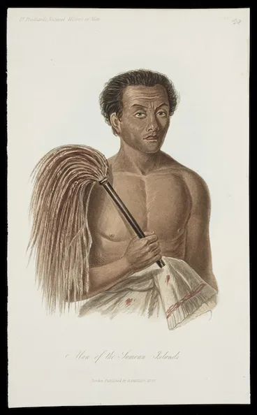Image: Artist unknown :Man of the Samoan Islands. London, H. Balliere, 1848