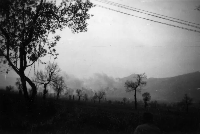 View of a field in Cassino, Italy