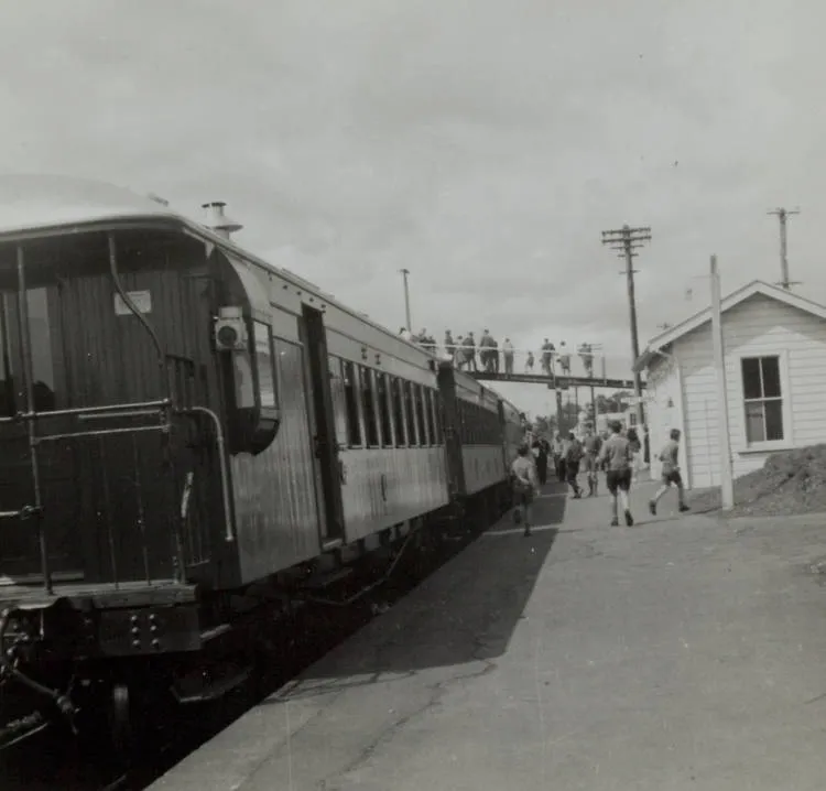 Commuter train, Papakura , 1960s