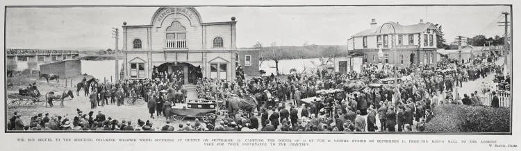 The sad sequel to the shocking coal-mine disaster which occurred at Huntly on September 12