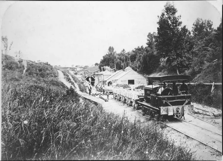 Parnell Railway Tunnel under construction