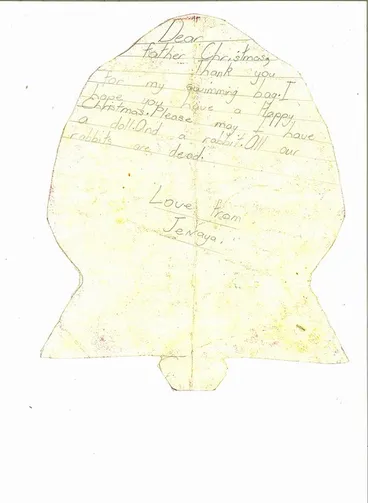 Letter to Santa, 1982 Image: Letter to Santa, 1982