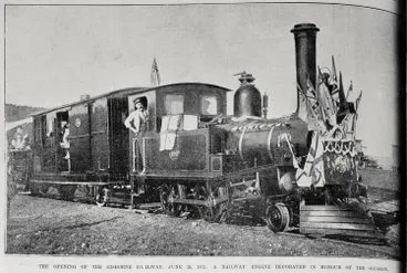 Image: The opening of the Gisborne-Auckland railway, 26 June 1902