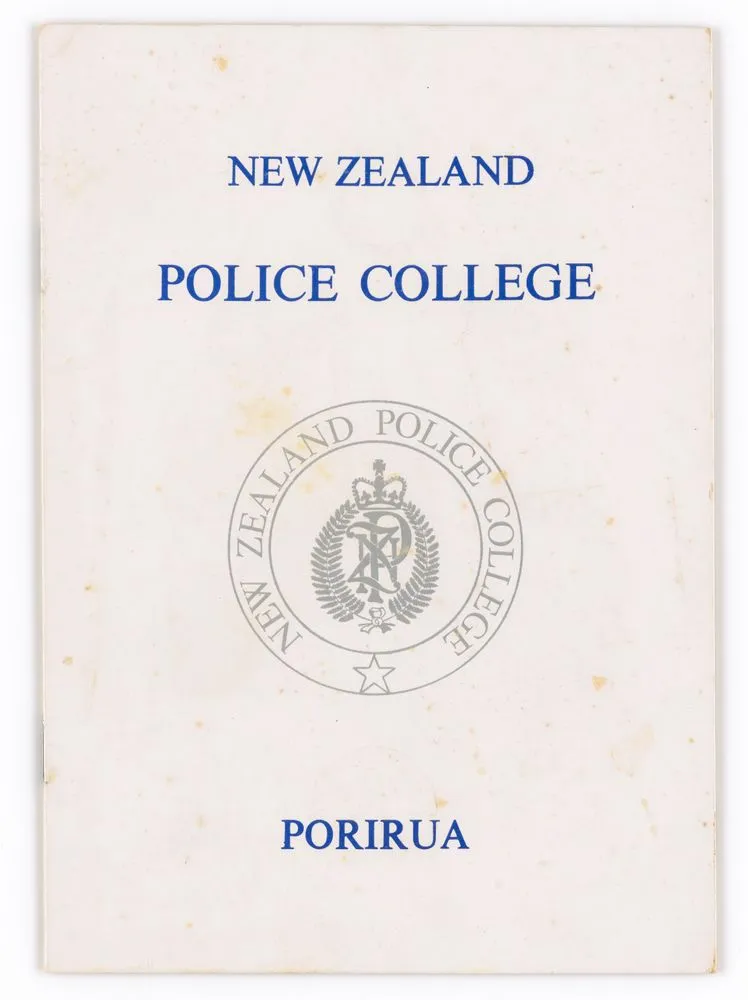 New Zealand Police College souvenir programme