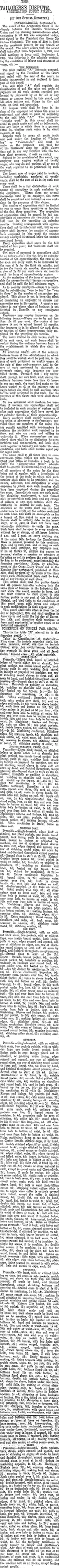Image: THE TAILORESS'S DISPUTE. (Otago Daily Times 7-9-1905)
