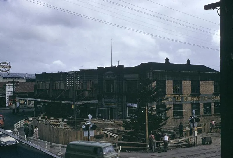 Lowering the railway line.