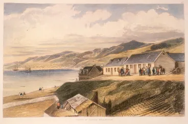 Image: [Brees, Samuel Charles] 1810-1865 :Courts of Justice, Wellington. [Plate 19, no. 57]. Drawn by S C Brees. Engraved by Henry Melville. [London, 1847].