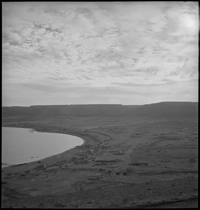 View from Sollum Hill looking eastward at dawn, Egypt - Photograph taken by M D Elias