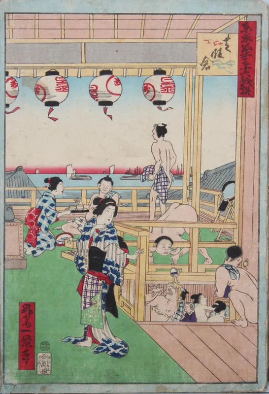 Man spills sake on another in bathhouse