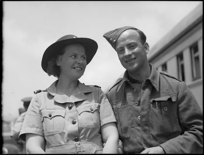 New Zealand wedding in Egypt during World War II - Photograph taken by H Paton