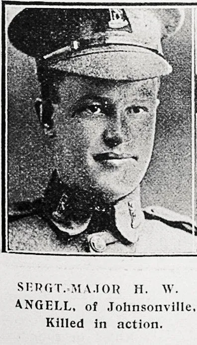 Sergt Major H W Angell of Johnsonville, killed in action