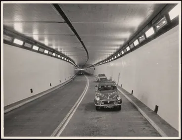 Image: The interior of Christchurch road tunnel, Canterbury