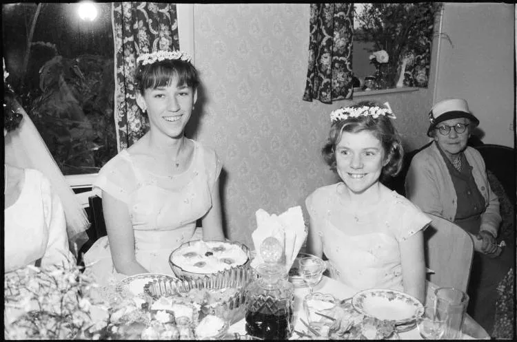 Wedding Reception, Point England, 1960