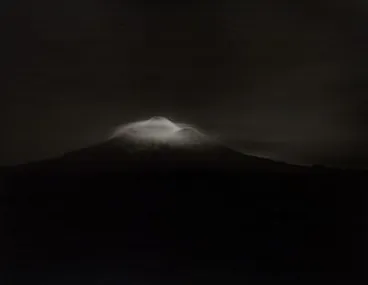 Image: Taranaki, from Oeo Road, under moonlight, 27-28 September 1999