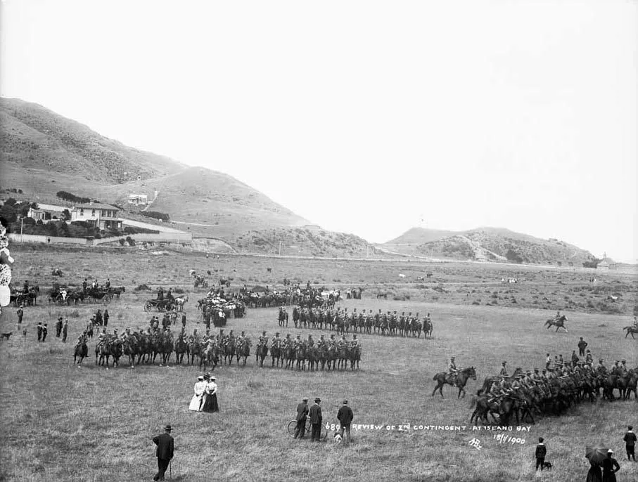 Second Contingent parade in Wellington