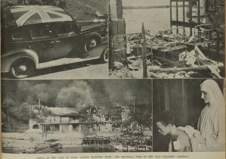 China in the grip of war: latest pictures from the Shanghai zone of the Sino–Japanese conflict