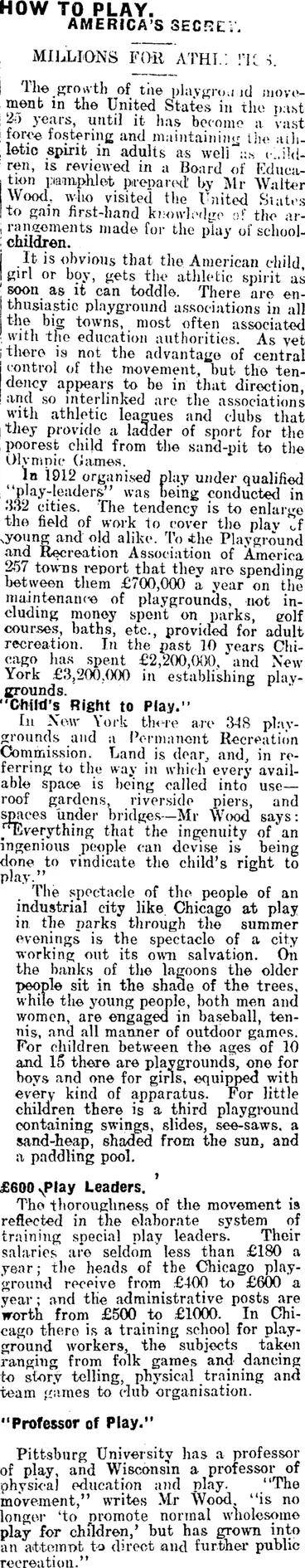Image: HOW TO PLAY. (Mataura Ensign 15-11-1913)