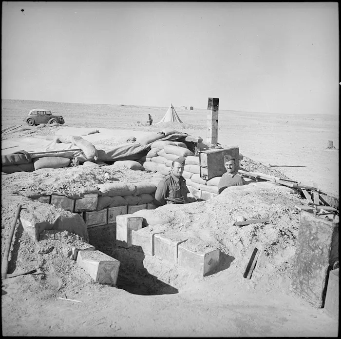 Western Desert dugout of NZ 2 ASC officers