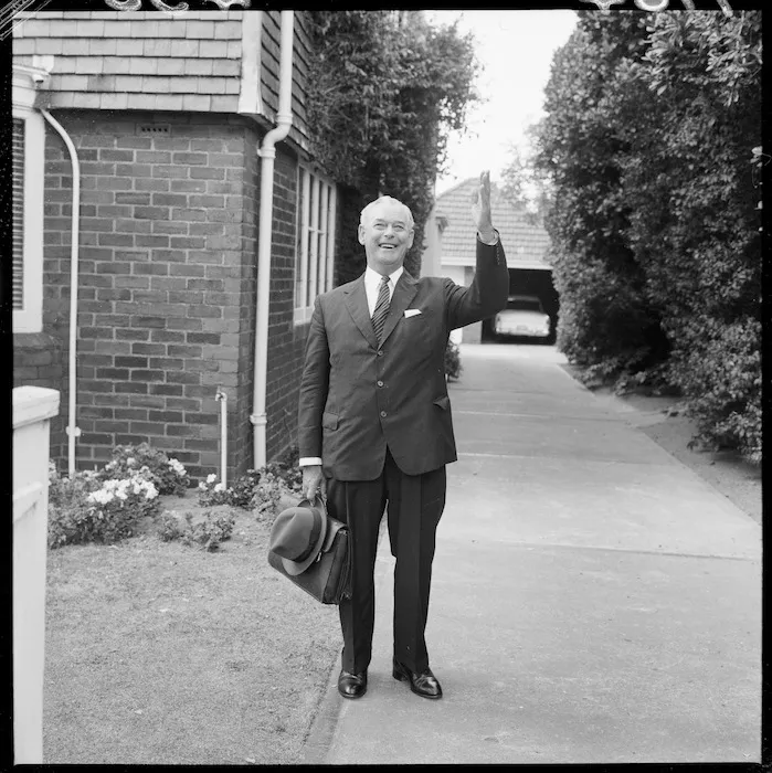 Prime Minister Keith Holyoake on his 60th birthday