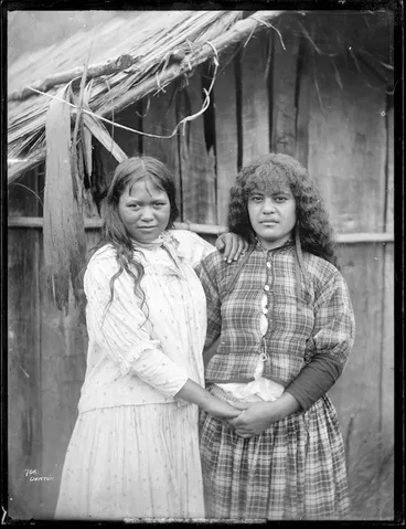 Image: Unidentified Maori women, Wanganui region - Photograph taken by Frank J Denton