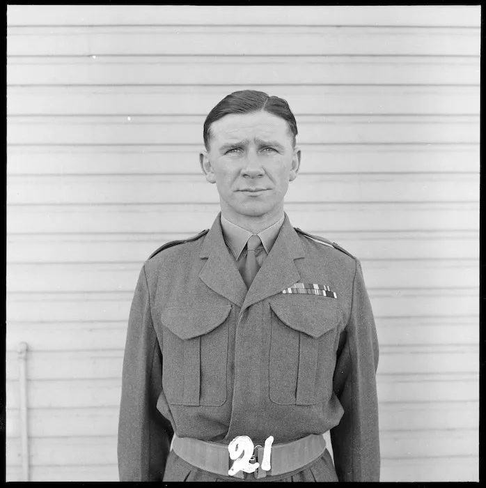 Photograph of Major F Rennie MBE