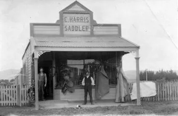 C. Harris, saddler, Martinborough Image: C. Harris, saddler, Martinborough