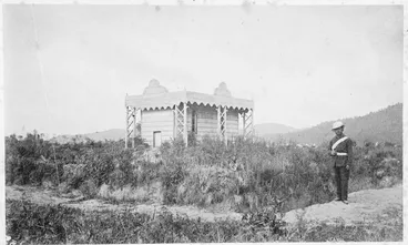 Potatau Te Wherowhero's tomb at Ngāruawāhia, 1864 Image: Potatau Te Wherowhero's tomb at Ngāruawāhia, 1864