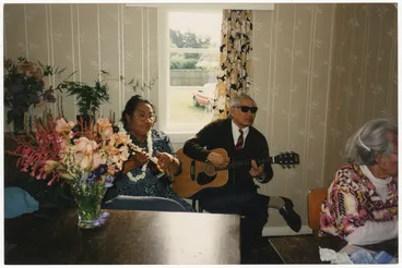 Image: Lagi Iosefa playing the ukelele