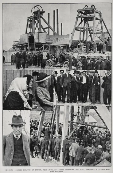 Image: Shocking colliery disaster at Huntly, near Auckland