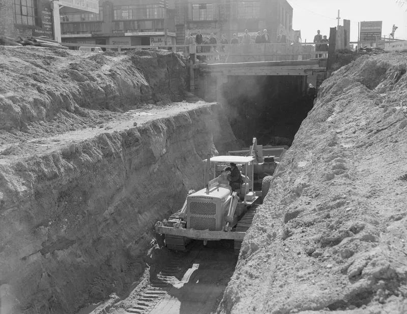 Lowering the railway line