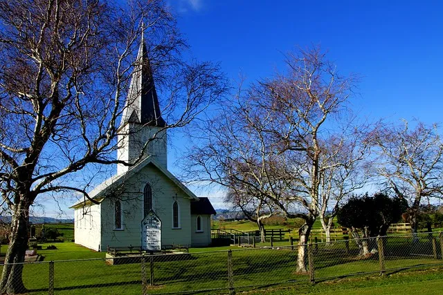 Old historic church, Rangiaowhia, Waikato, New Zealand