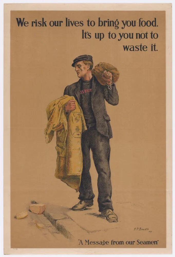 Poster, 'We risk our lives to bring you food'