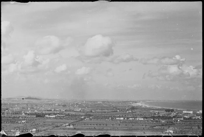 Looking towards Riccione and Rimini from TAC HQ 8th Army, Italy, World War II - Photograph taken by George Kaye