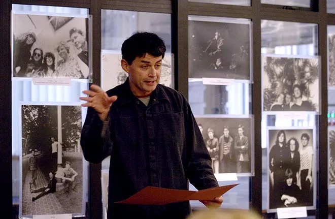David Eggleton in performance