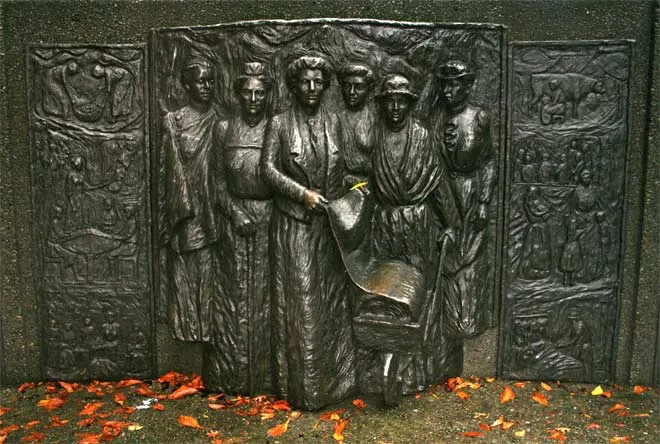 Women's suffrage memorial, Christchurch