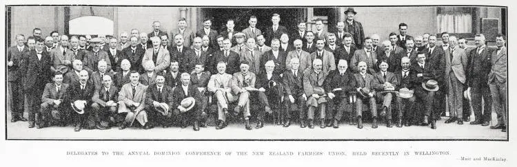 Delegates to the Annual Dominion Conference of the New Zealand Farmers Union, Held Recently In Wellington