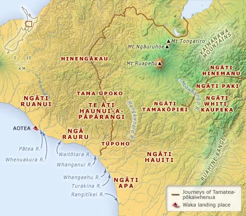 Canoes, tribes and sub-tribes of the Whanganui region