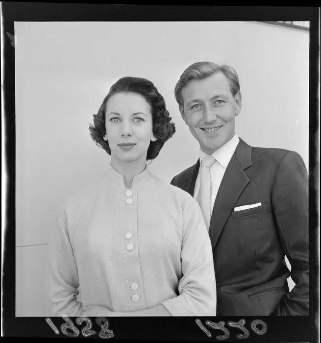 Susan Essex and Desmond Smith on their engagement