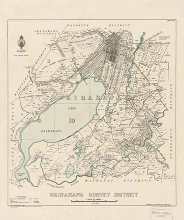 Image: Wairarapa Survey District [electronic resource] / drawn by W.A. Nicholson, 1931.