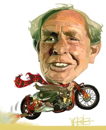 Image: Webb, Murray, 1947- :Bert Munro [ca 8 September 2004]