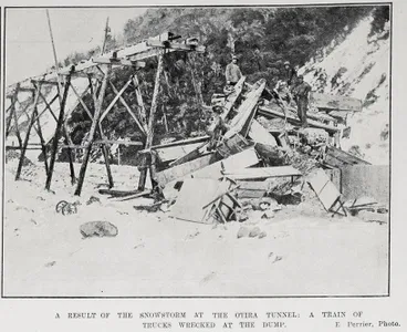 Image: A Result Of The Snowstorm At The Otira Tunnel