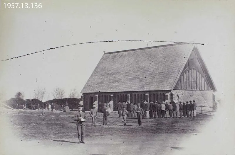 Photograph: School Room Christ's College 1867