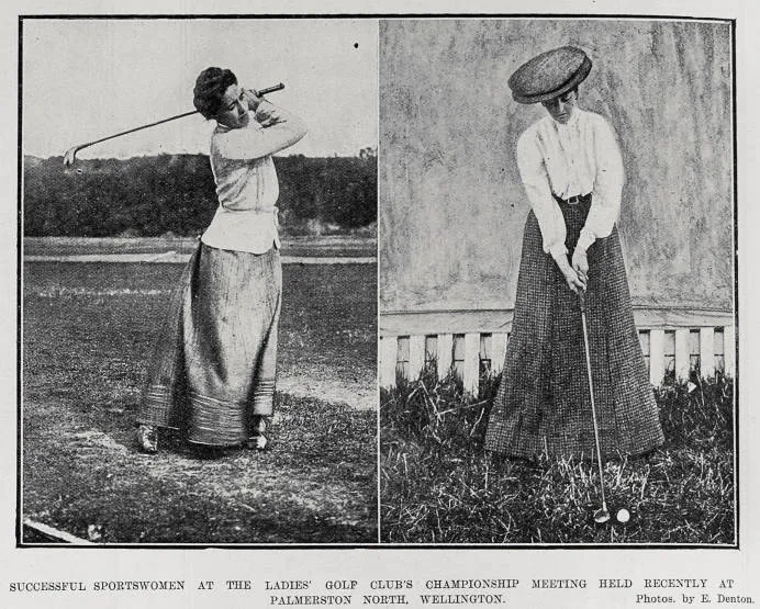 Successful Sportswomen At The Ladies Golf Club's Championship Meeting Held Recently At Palmerston North, Wellington