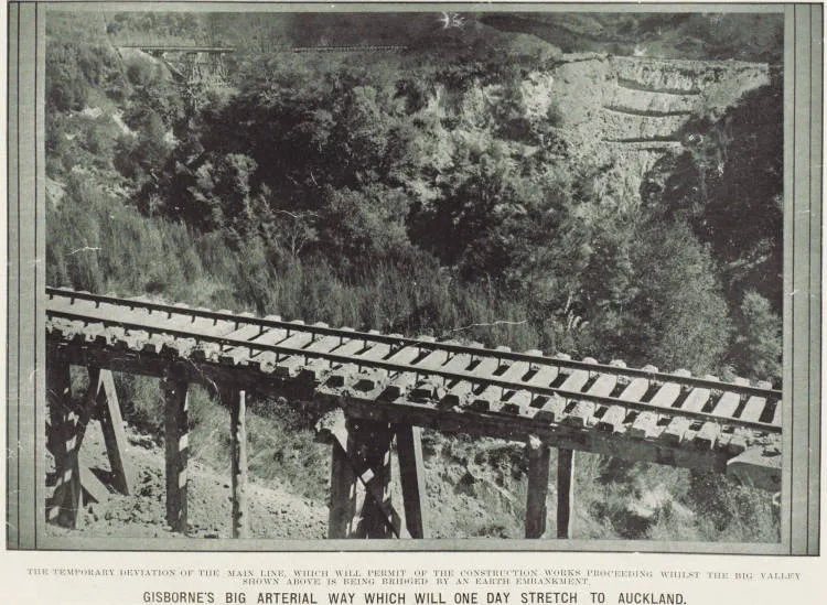Gisborne's big arterial way which will one day stretch to Auckland