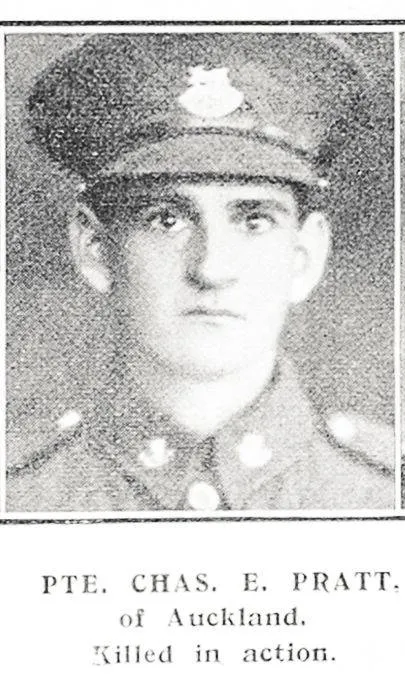 Pte. Chas, E. Pratt, of Auckland, killed in action