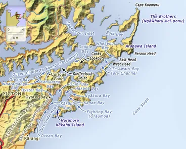 Image: Arapawa Island to Port Underwood